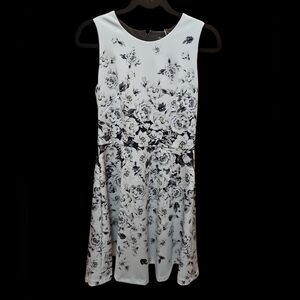 White House Black Market SL Floral Scuba FNF  Dress Size 6 NWT